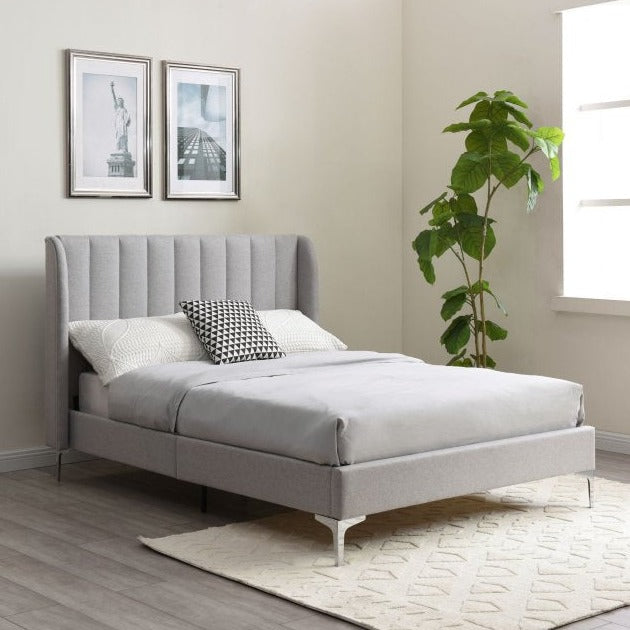 Richmond Grey Wool Bed