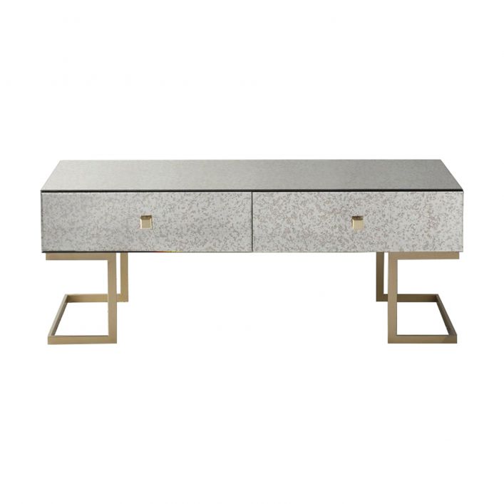 Mirrored Champagne Coffee Table