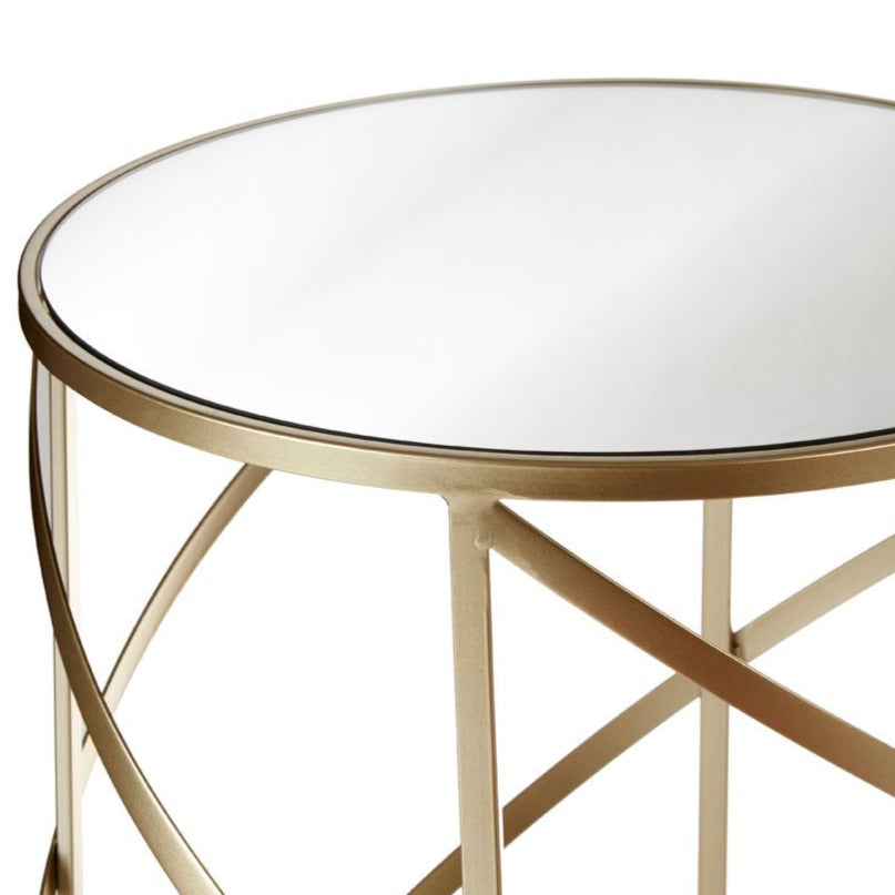 Set of Champagne Swirl Side Tables