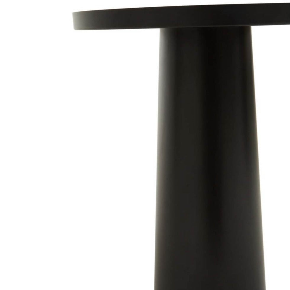 black and white ombre metal side table 