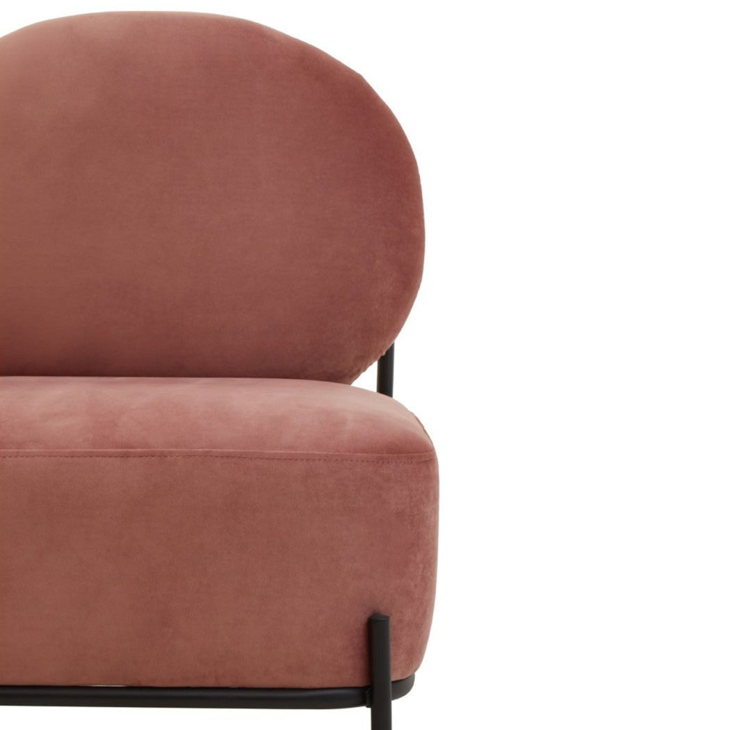 Rose Velvet Chair