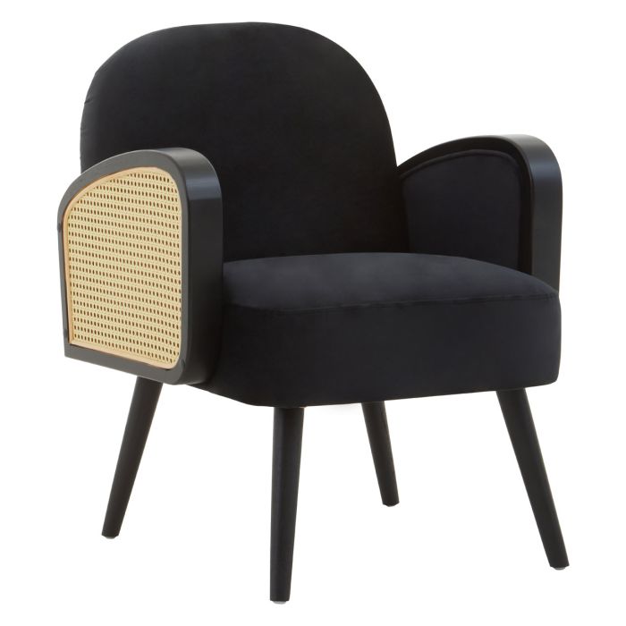 Rattan Black Luxe Armchair