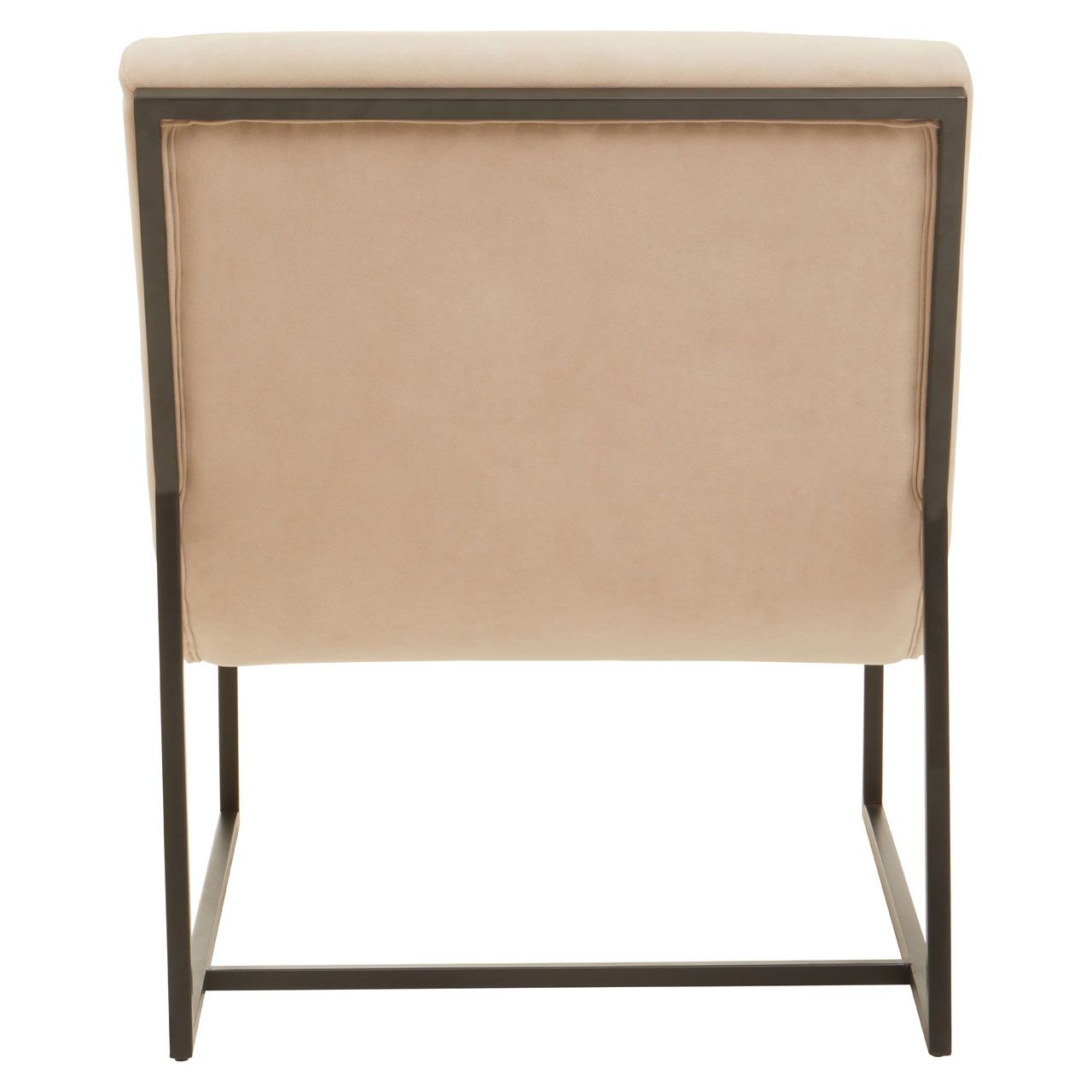 Ivory Velvet Cocktail Chair