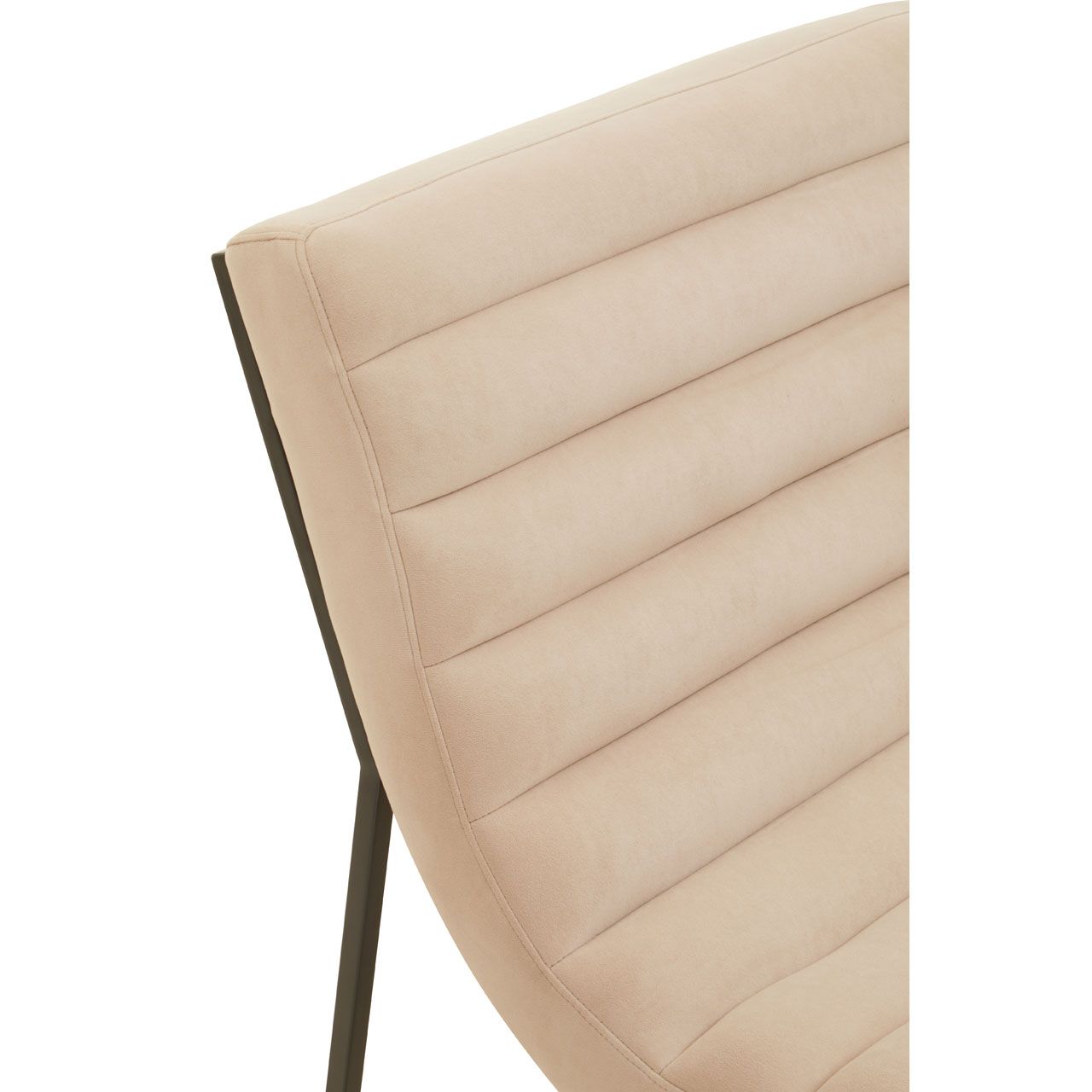 Ivory Velvet Cocktail Chair