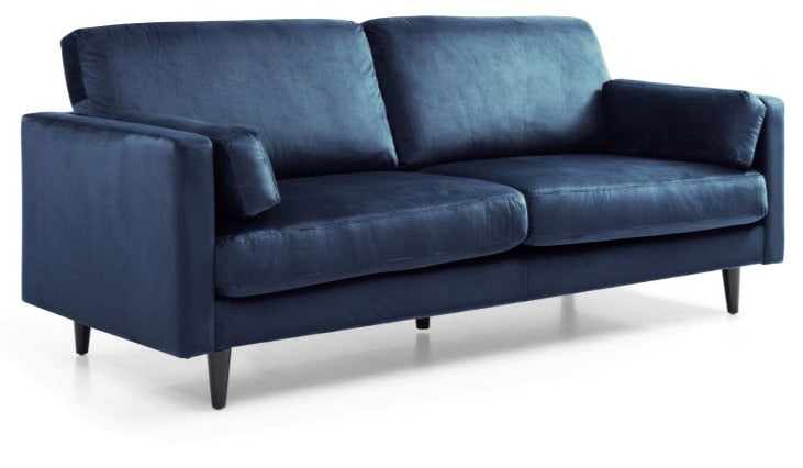 Blue Velvet 3 Seater Sofa