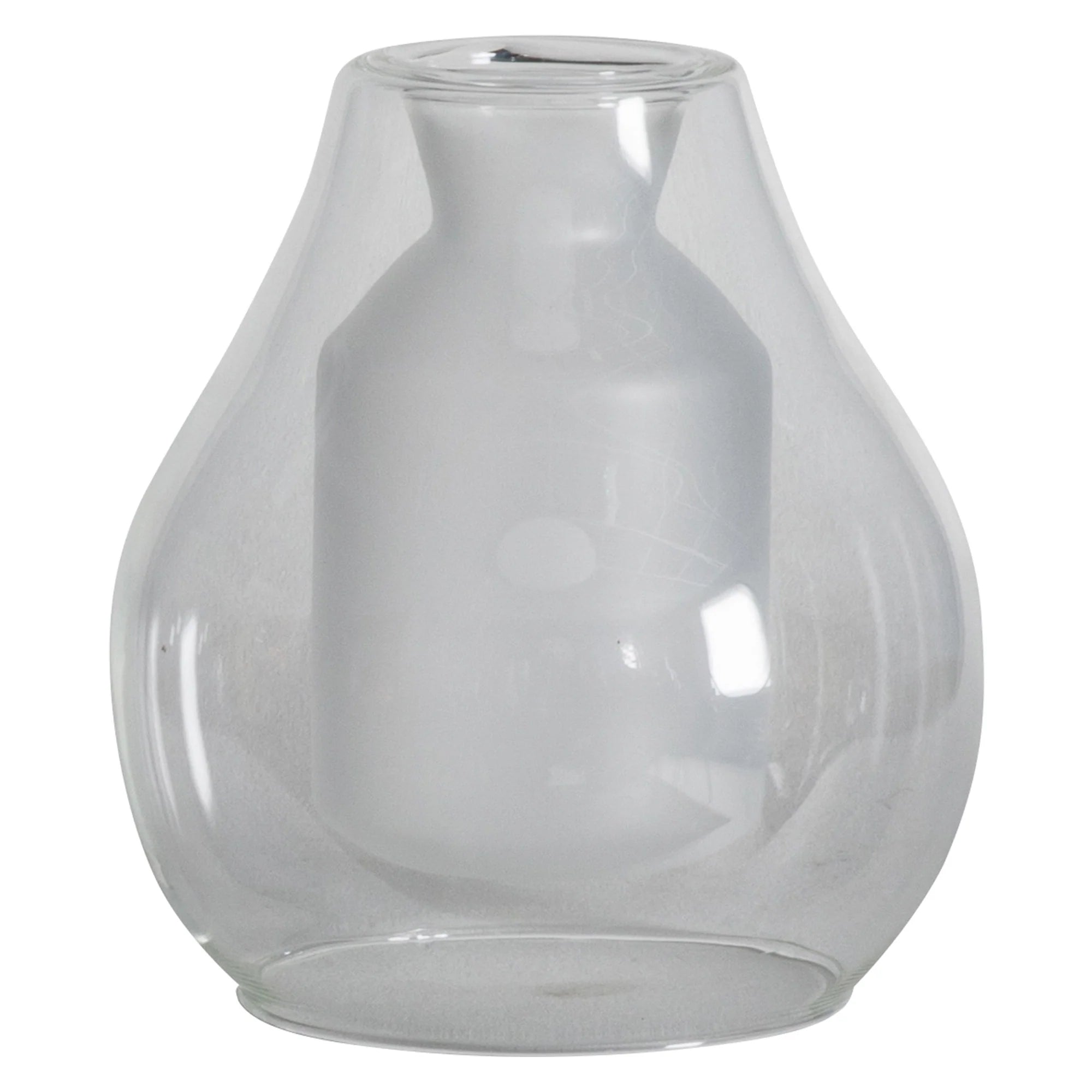 Double Layered Clear Vase
