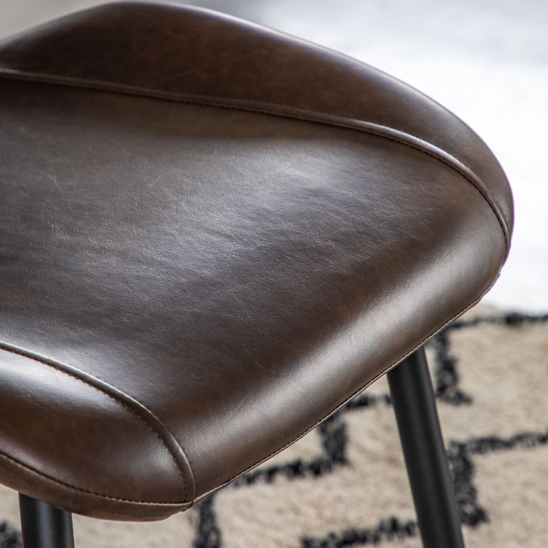 Brown Tapered Back Dining Chairs (x2)