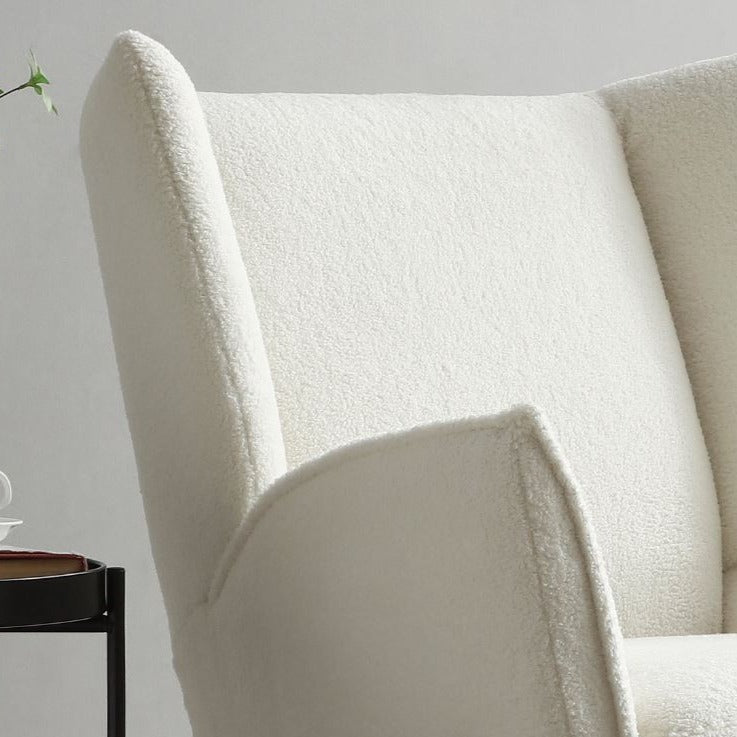 Bobby Cream Accent Chair & Footstool