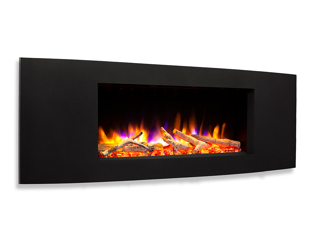 Ultiflame VR Vichy 33" Wall Mounted Electric Fire - Black