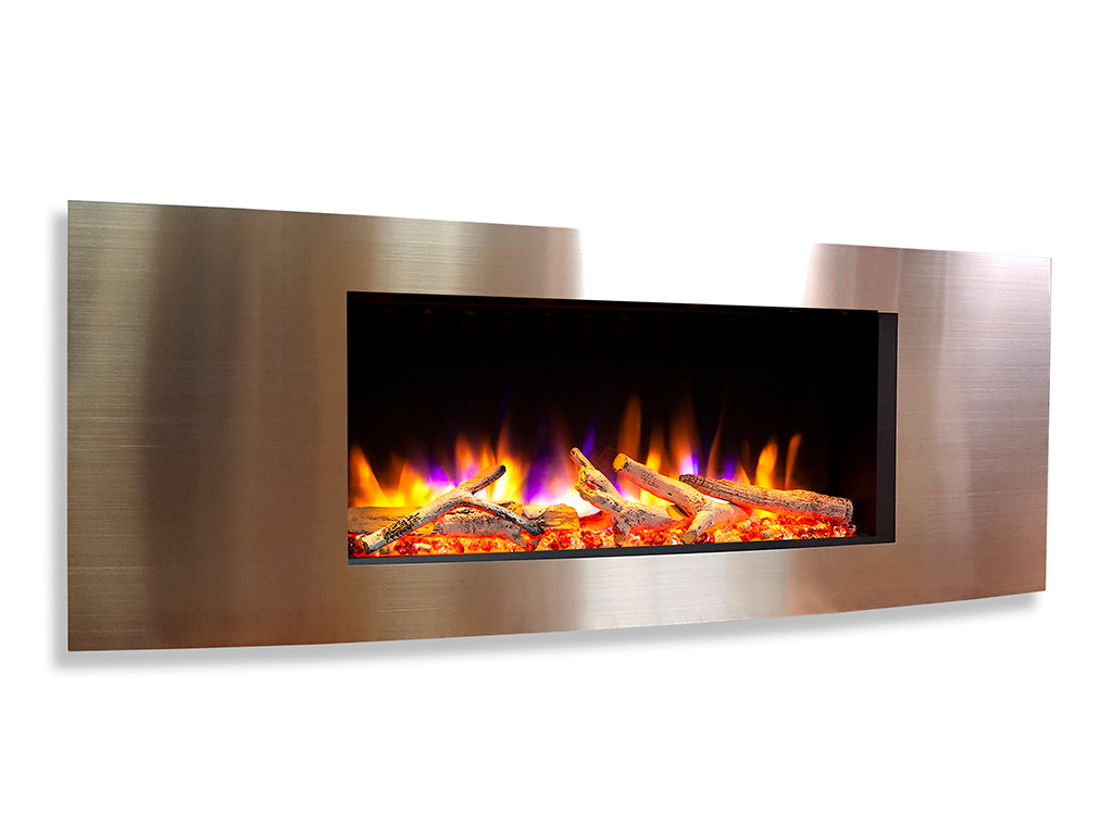 Ultiflame VR Vichy 33" Wall Mounted Electric Fire - Champagne