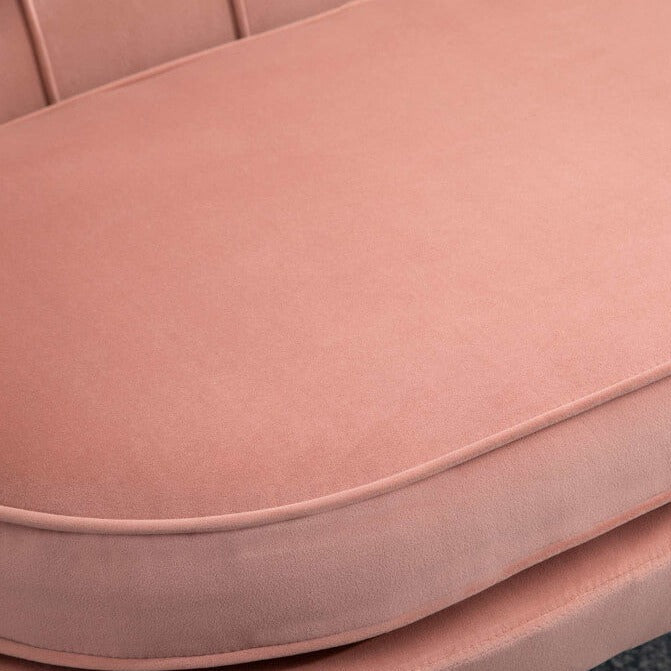 pink 2 seater shell sofa #colour_pink