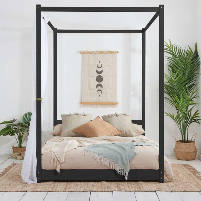 Black Four Poster Bed