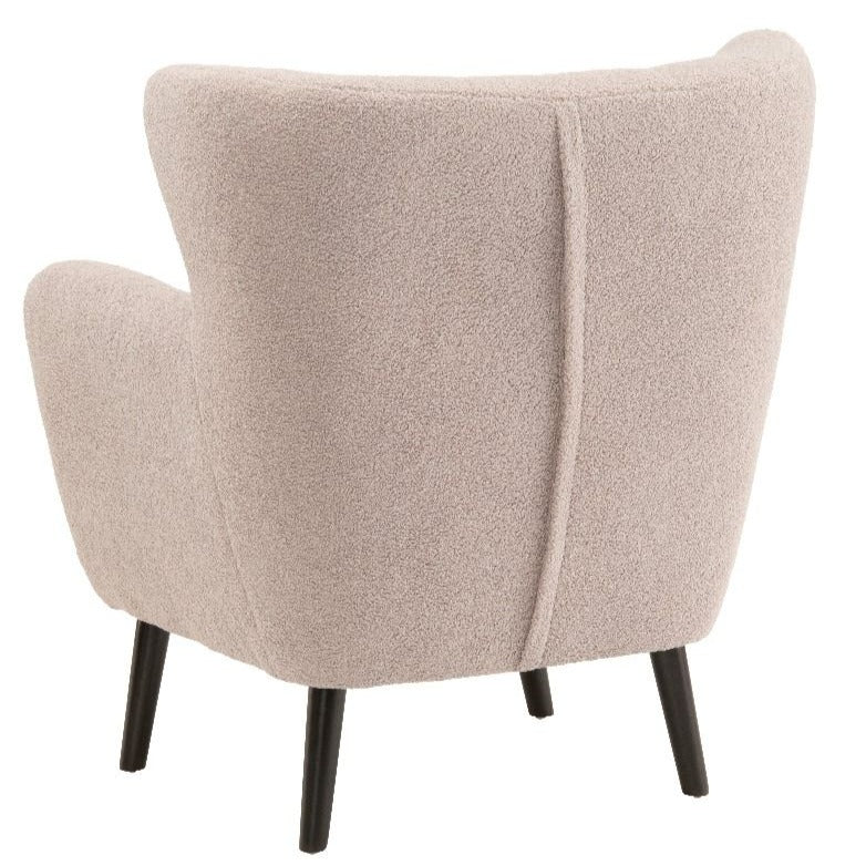 grey boucle armchair #colour_grey