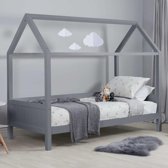 grey house bed