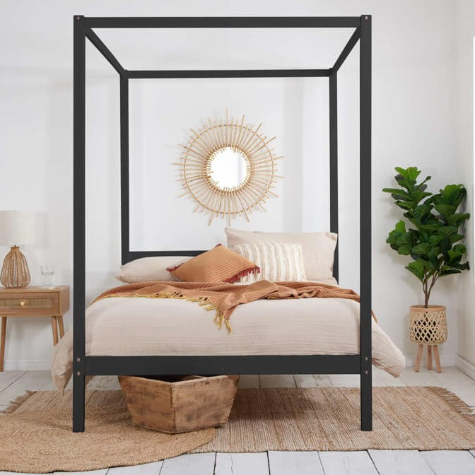 Black Four Poster Bed