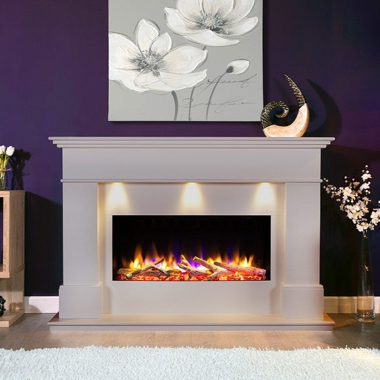 Ultiflame VR Adour Elite Illumia 33" Electric Fireplace Suite - Smooth Mist