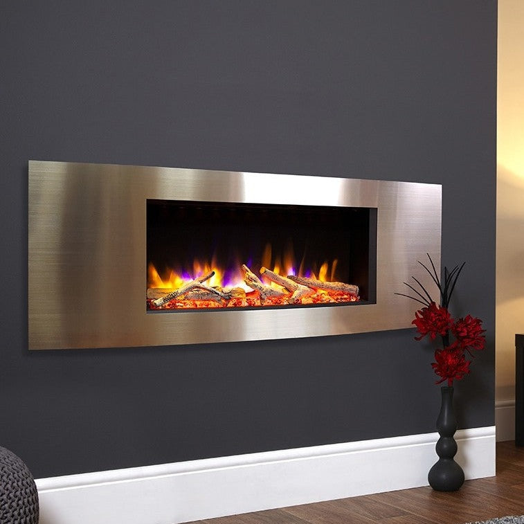 Ultiflame VR Vichy 33" Wall Mounted Electric Fire - Champagne